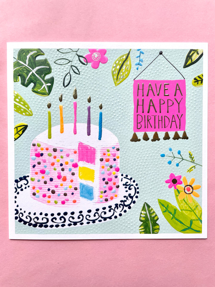 Happy Birthday Cake Card